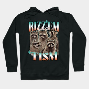 Racoon Rizz Em With The Tism Funny Meme Hoodie